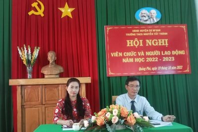 Trường THCS Nguyễn Tất Thành Tổ Chức hội nghị Viên chức, Người lao động Năm học 2022 – 2023