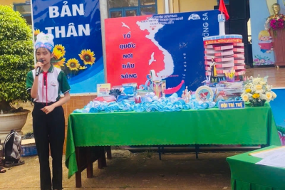 Trường THCS Nguyễn Tất Thành tham gia Chuyên đề Thư viện cấp huyện, năm 2025.
